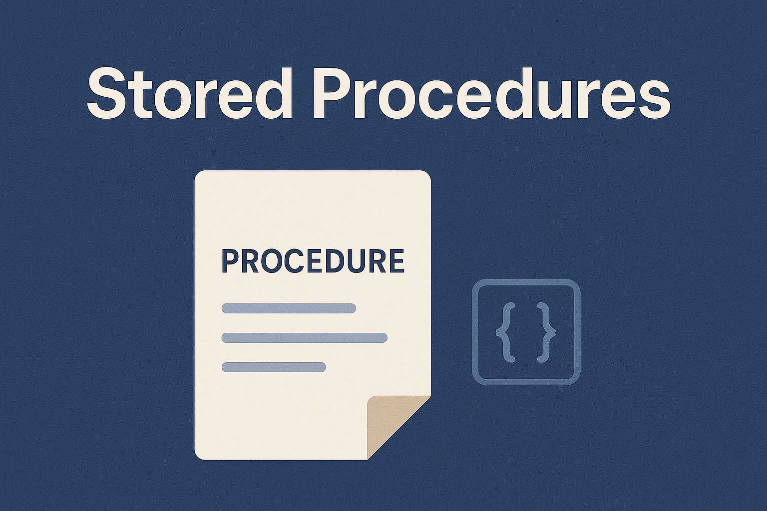 What Is A Stored Procedure ? - SQL School