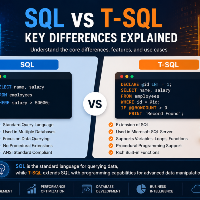 Difference Between SQL and T-SQL