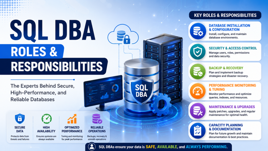 SQL DBA roles and responsibilities