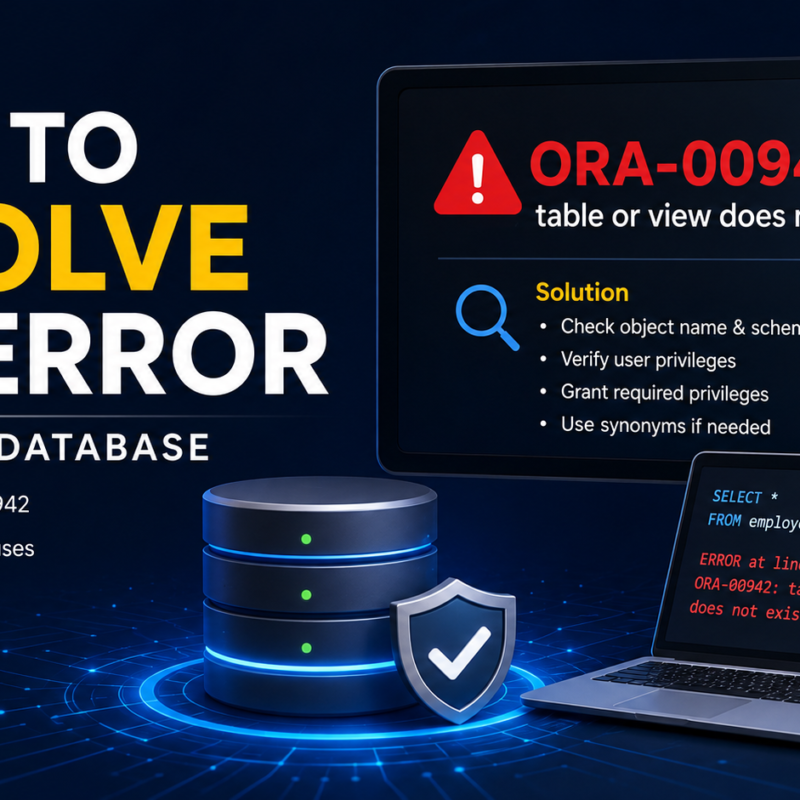 How to Resolve 942 Error