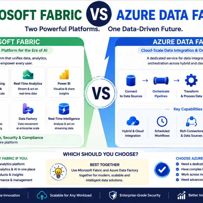 Microsoft Fabric vs Azure Data Factory