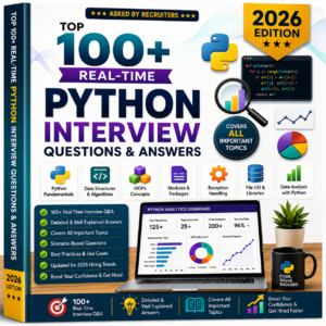 One Guide. 100+ Questions. Complete Python Interview Prep.