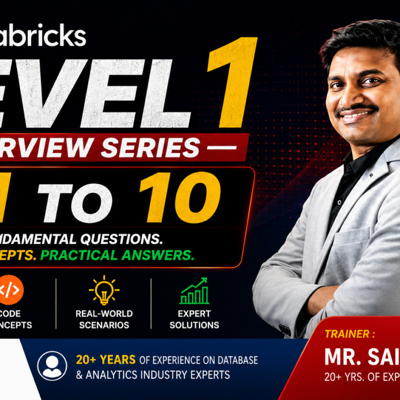 Databricks Interview Questions – Level 1