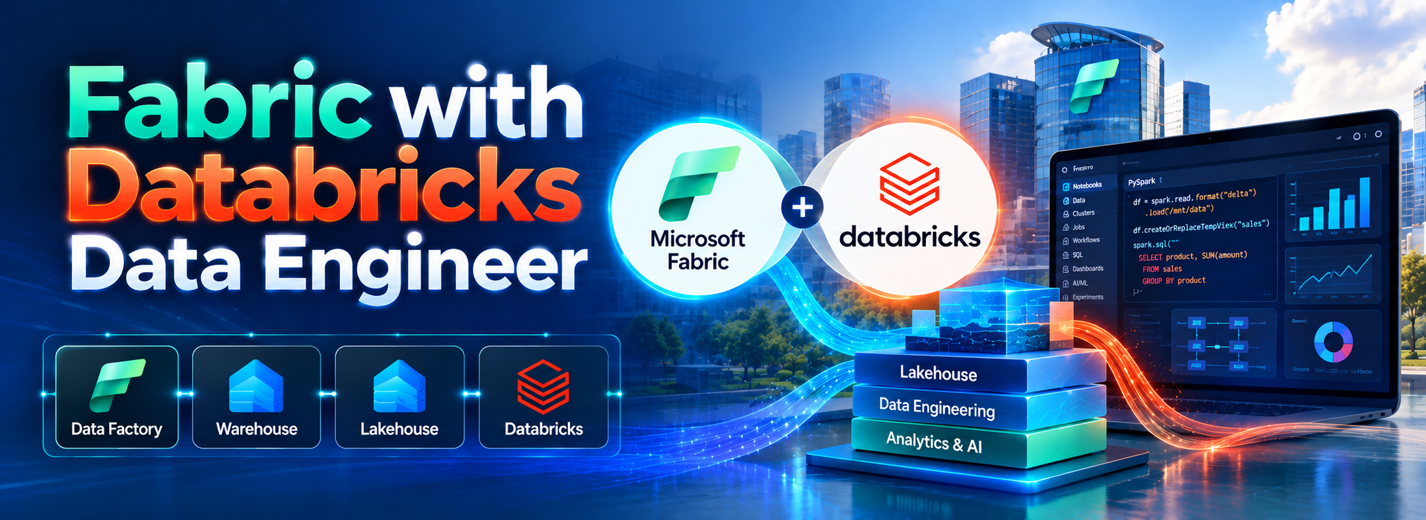 Fabric With Databricks Data Engineer Hero Banner