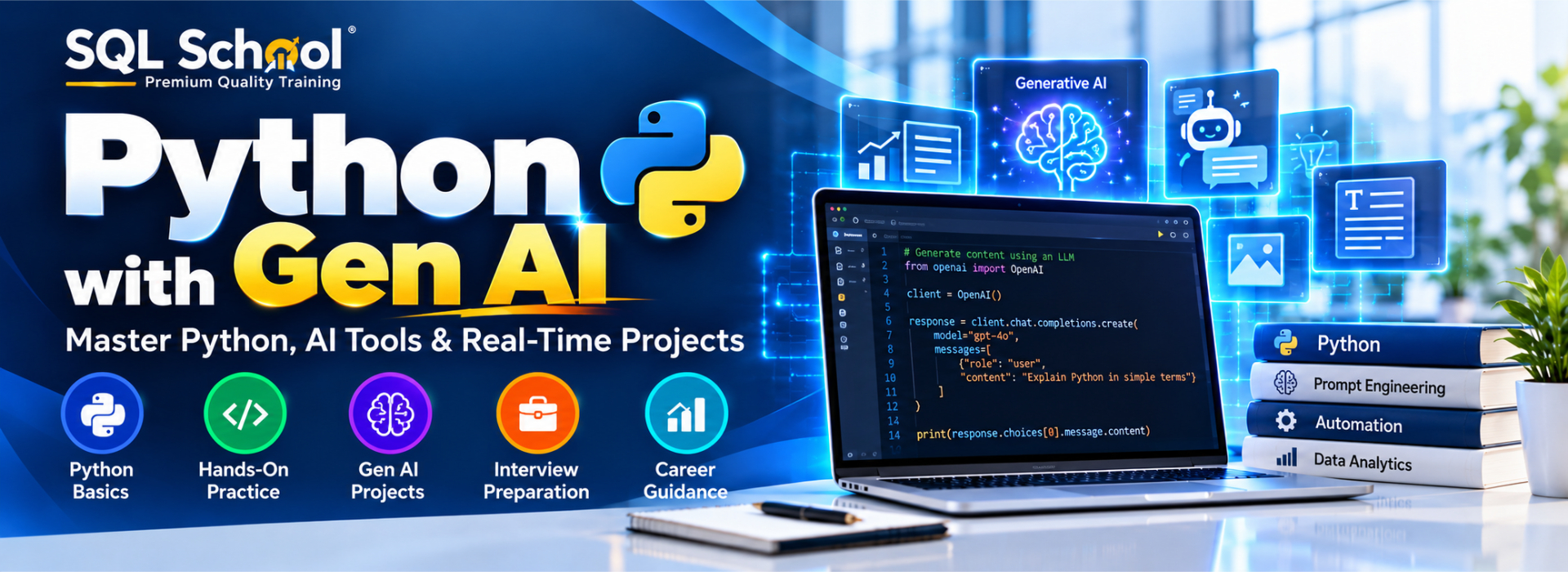 Python With Gen AI Homepage
